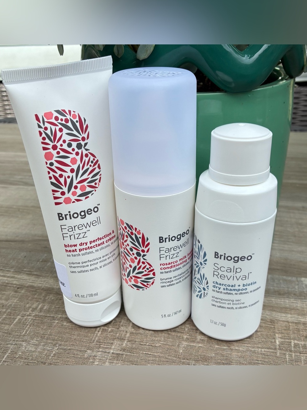 Briogeo Farewell Frizz Scalp Revival Hair Care Bundle 3 Pc NEW